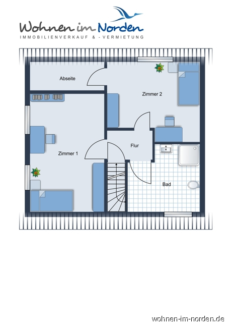 Grundriss Obergeschoss Doppelhaushlfte Nortorf