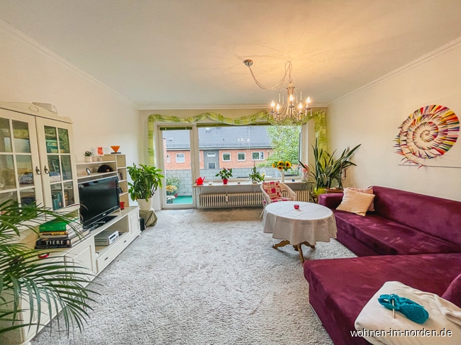 Wohnzimmer Etagenwohnung Hamburg / Osdorf