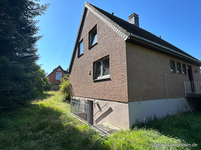Nordostansicht Einfamilienhaus Kiel / Russee