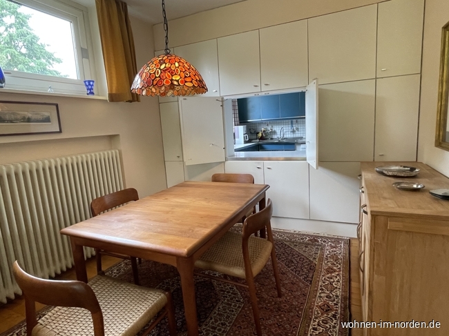 Essbereich im Wohnzimmer Einfamilienhaus Hamburg / Rissen