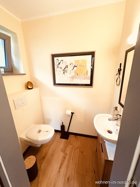 Gste-WC Erdgeschoss Ferienhaus Hohwacht