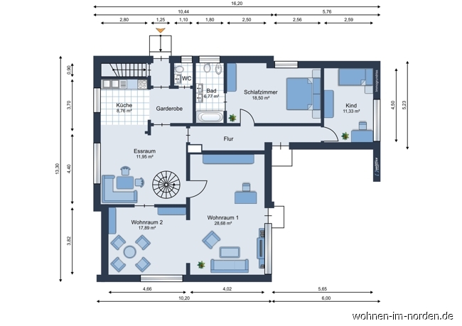 Erdgeschoss Einfamilienhaus Altenholz