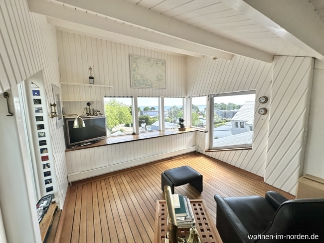 Dachgeschoss Panoramazimmer Reihenmittelhaus Kiel / Schilksee