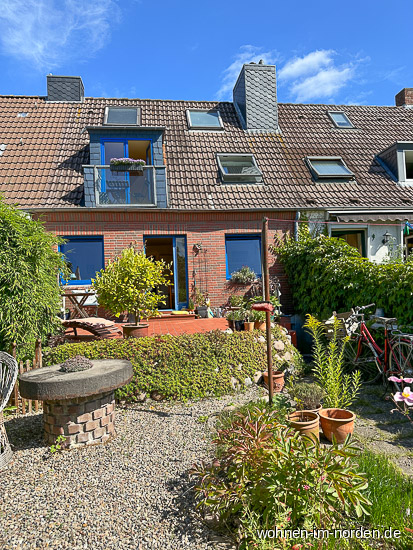 Gartenansicht Reihenhaus Kiel / Holtenau
