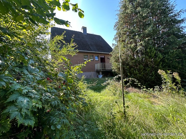 Gartenansicht von Norden Einfamilienhaus Kiel / Russee