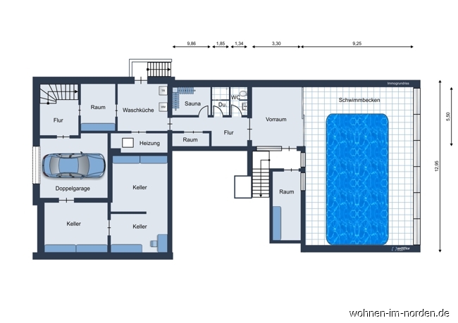 Keller und Schwimmhalle Einfamilienhaus Altenholz