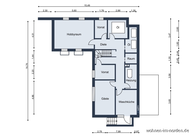Keller Einfamilienhaus Hamburg / Rissen