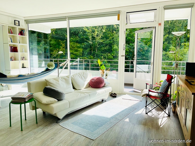 Wohnzimmer Etagenwohnung Kiel / Dsternbrook