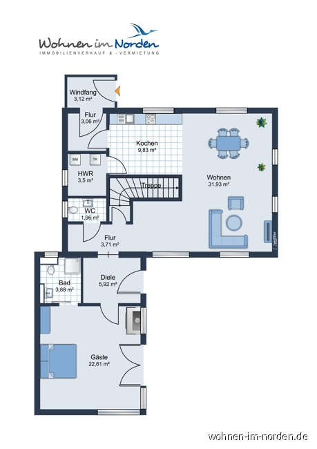 Erdgeschoss Ferienhaus Hohwacht