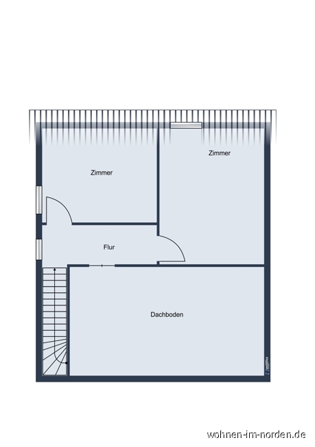 Grundriss Dachgeschoss Einfamilienhaus Kiel / Ellerbek
