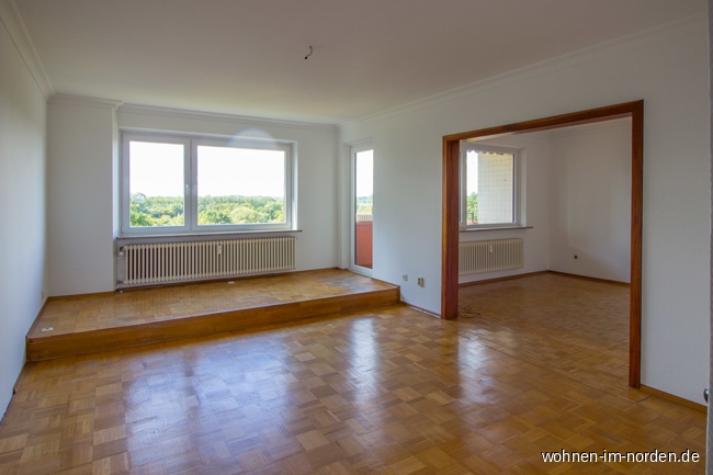 Wohnzimmer Etagenwohnung Kiel / Schilksee
