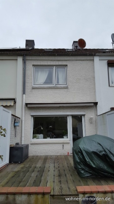 Rckseite Reihenmittelhaus Hamburg / Slldorf