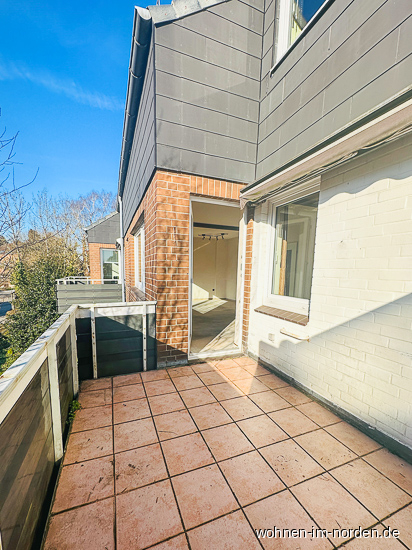 Balkon Maisonettewohnung Kiel / Friedrichsort
