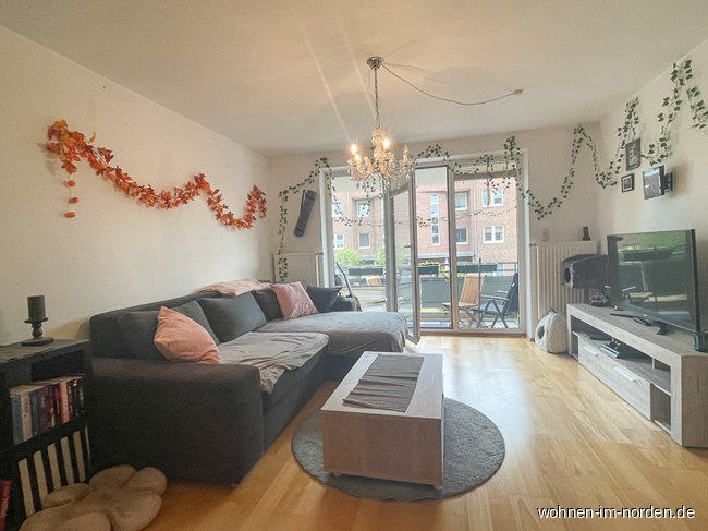 Wohnzimmer Etagenwohnung Bordesholm