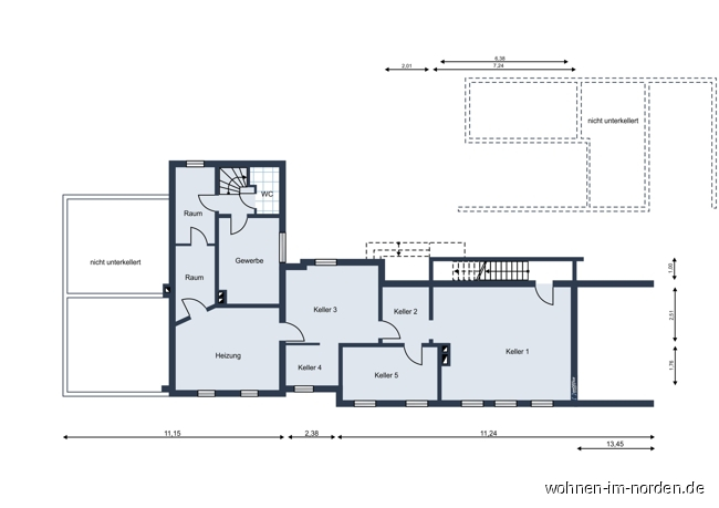 Grundriss Keller Haus Bordesholm