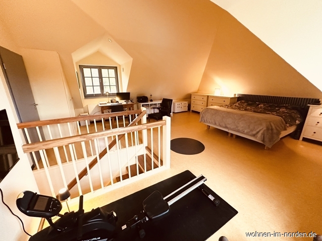 Schlafzimmer Obergeschoss Einfamilienhaus Hohwacht