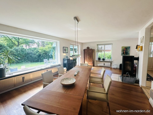 Wohnzimmer Bungalow Hamburg / Rissen