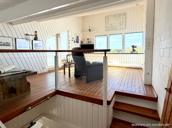 Dachgeschoss Panoramazimmer Reihenmittelhaus Kiel / Schilksee