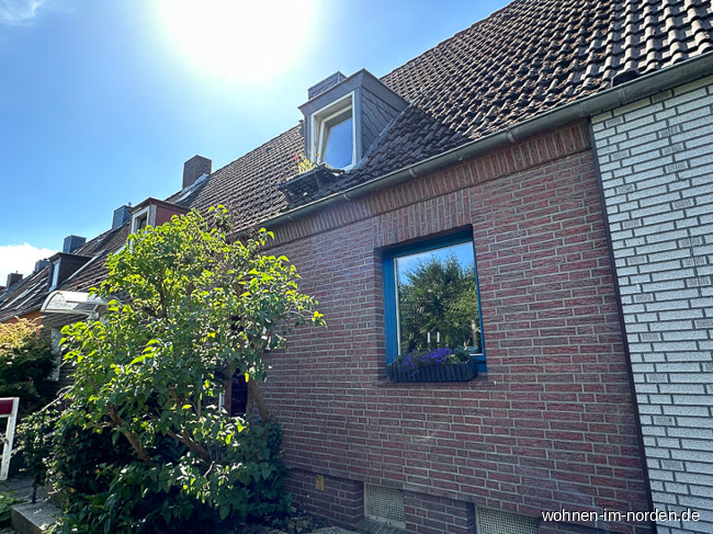 Frontansicht Reihenhaus Kiel / Holtenau