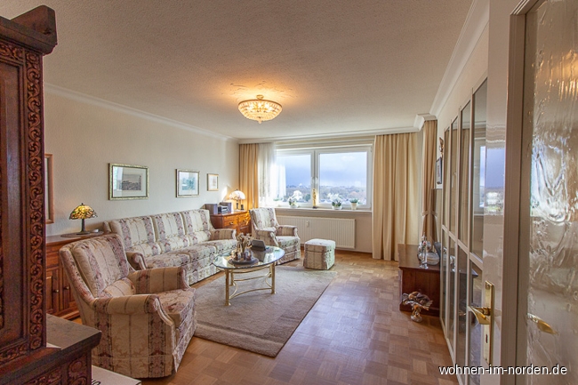 Wohnzimmer Etagenwohnung Kronshagen