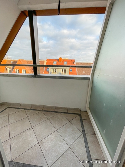 Loggia Dachgeschosswohnung Kiel