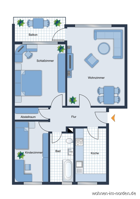  Etagenwohnung Kiel / Suchsdorf
