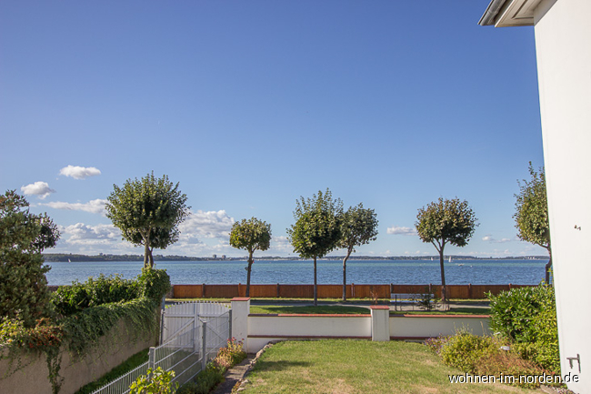 Blick von der Terrasse Erdgeschosswohnung Laboe