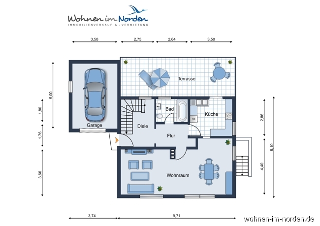 Erdgeschoss Einfamilienhaus Neum�nster