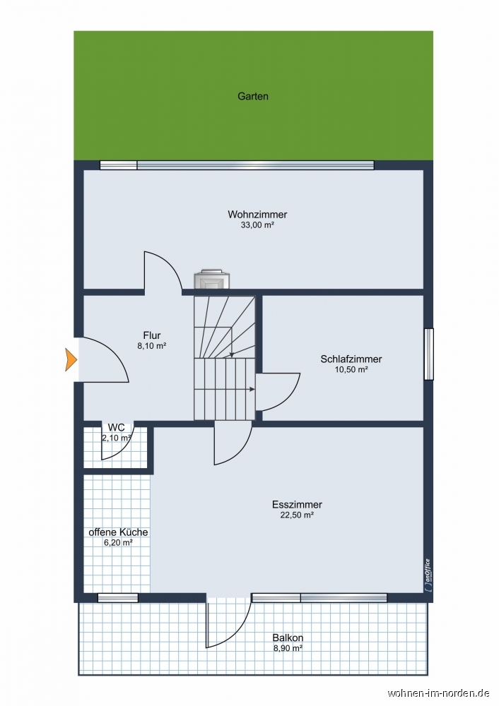 Mittlere und obere Ebene Einfamilienhaus Langwedel