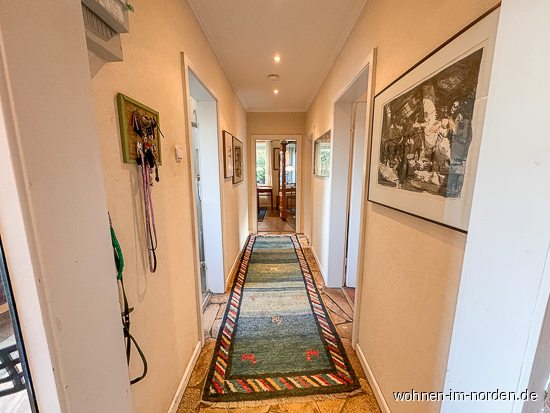 Flur zu den Zimmern Einfamilienhaus Molfsee