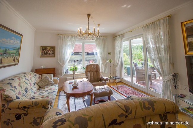 Wohnzimmer Erdgeschosswohnung Laboe