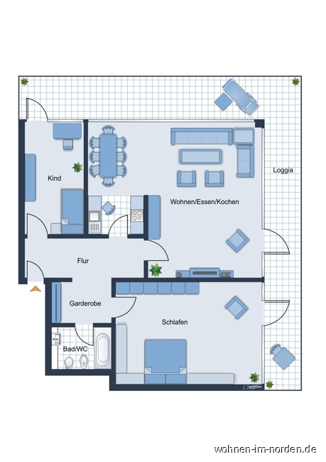  Etagenwohnung Kiel / Dsternbrook