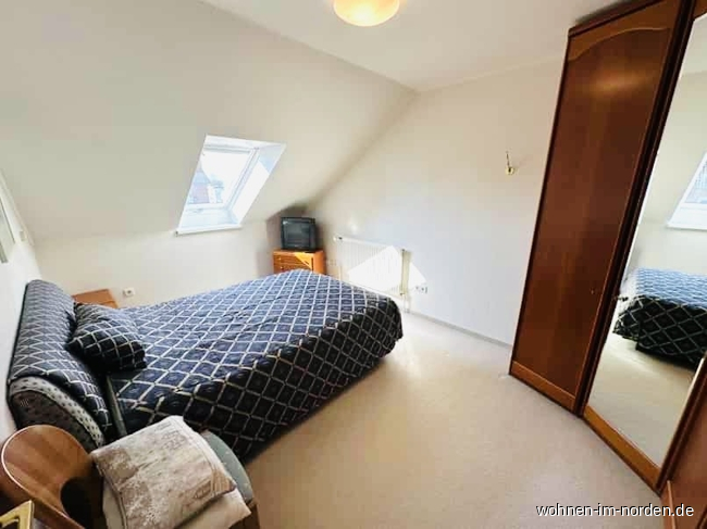 Schlafzimmer Dachgeschosswohnung Bordesholm