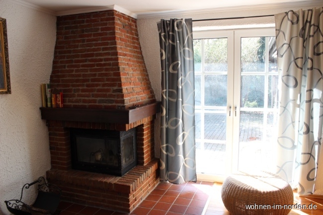 Kamin im Wohnzimmer Einfamilienhaus Asendorf