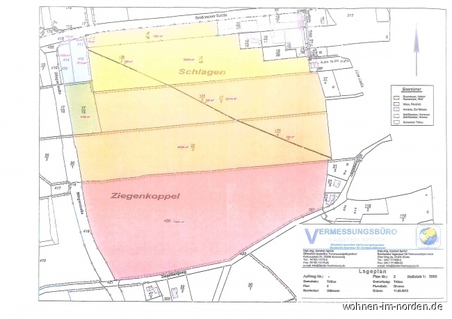 Lageplan Gewerbegrundstck Trittau