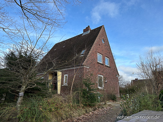 Straenansicht Einfamilienhaus Mnkeberg
