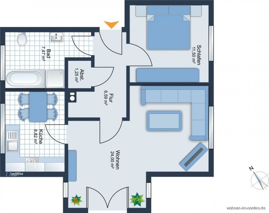  Erdgeschosswohnung Hamburg / Blankenese
