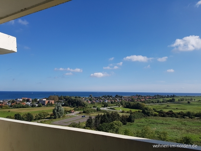 Blick vom Balkon Etagenwohnung Schnberg (Holstein) / Holm