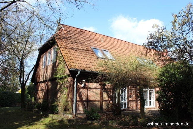 Ansicht vom Garten aus Einfamilienhaus Asendorf