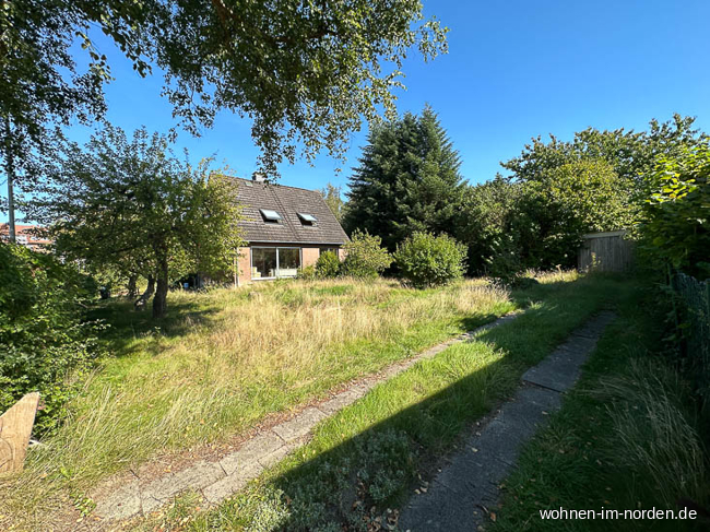 Garten von Sden Einfamilienhaus Kiel / Russee