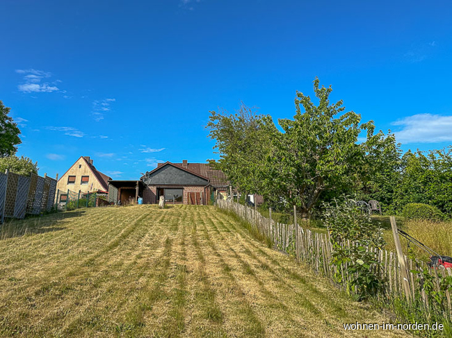 Blick vom Garten Doppelhaushlfte Laboe