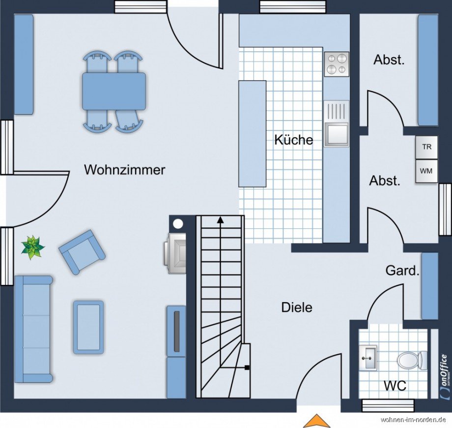 Grundriss EG Einfamilienhaus Koberg