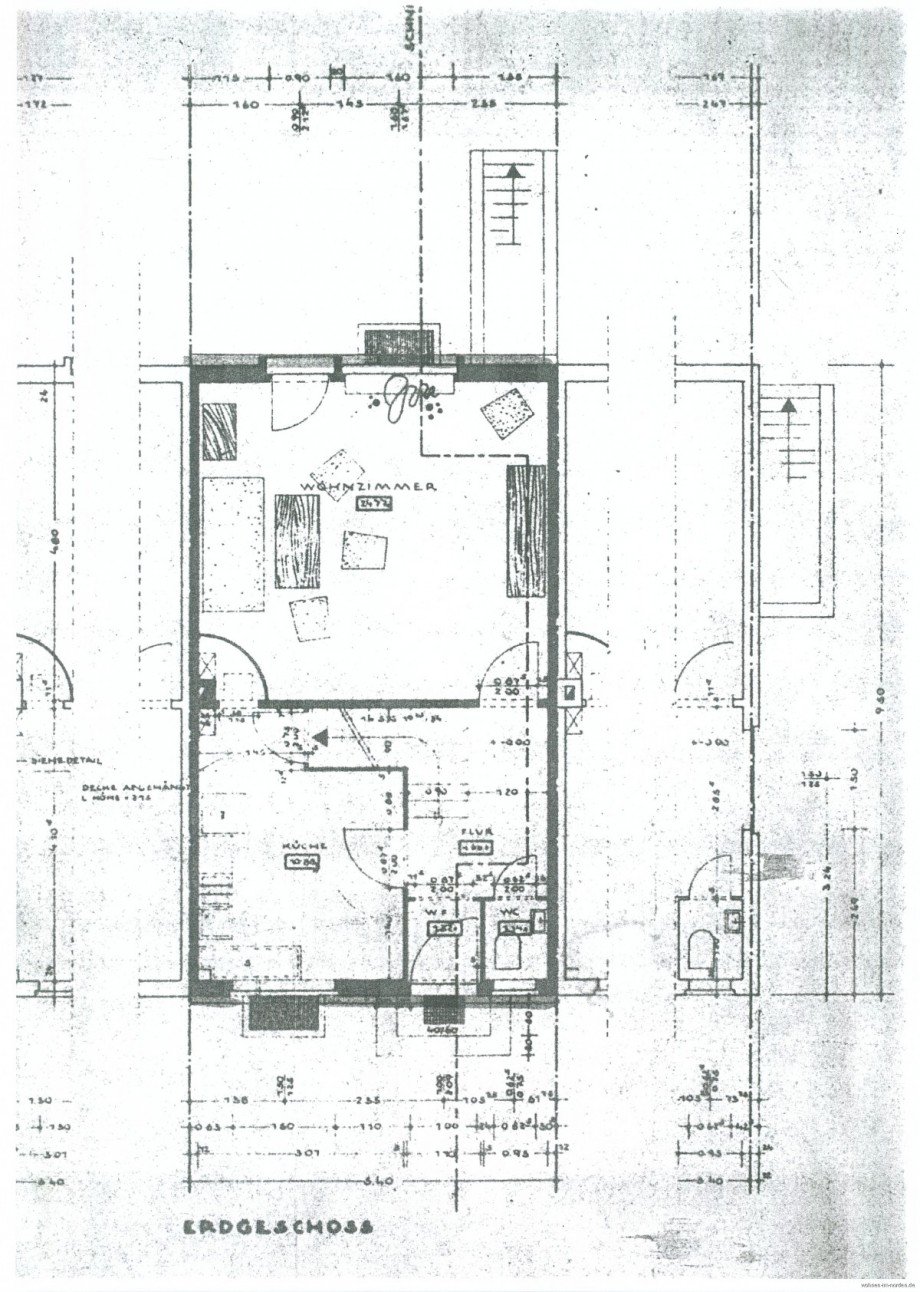 Grundriss EG Reihenmittelhaus Hamburg / Neugraben-Fischbek