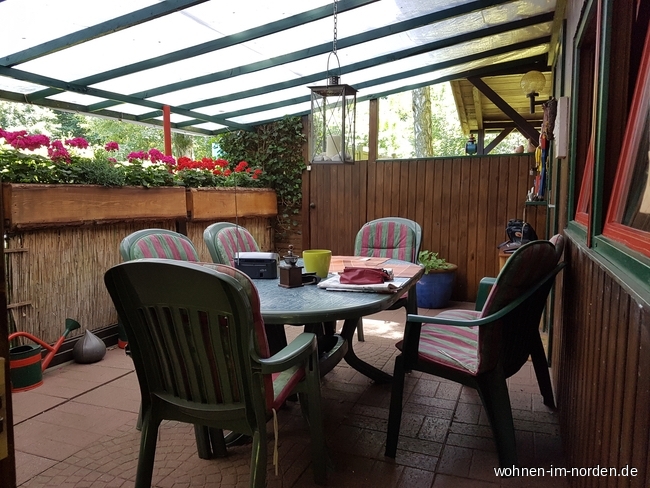 berdachte Terrasse Freizeitgrundstck Kiel