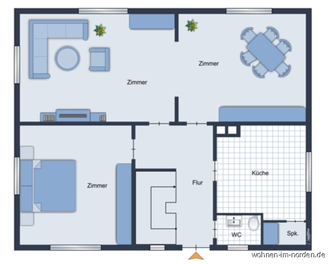 Grundriss Erdgeschoss Wohngrundst�ck M�nkeberg