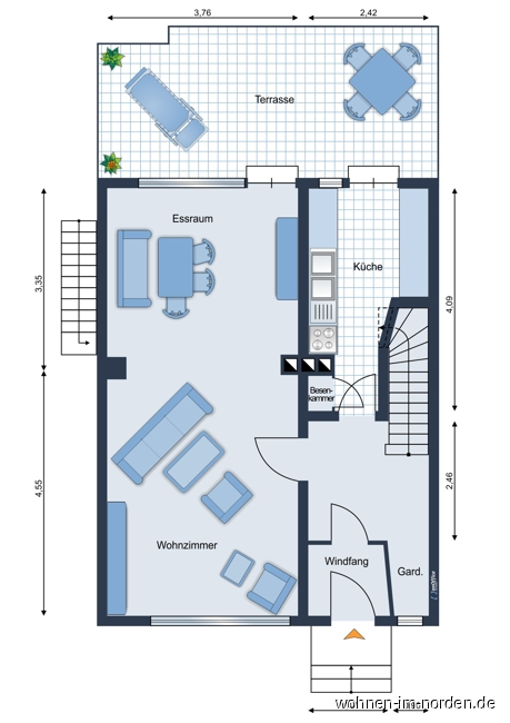Erdgeschoss Reihenendhaus Kronshagen