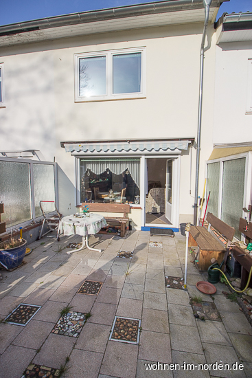 Terrasse Reihenmittelhaus Kiel / Friedrichsort