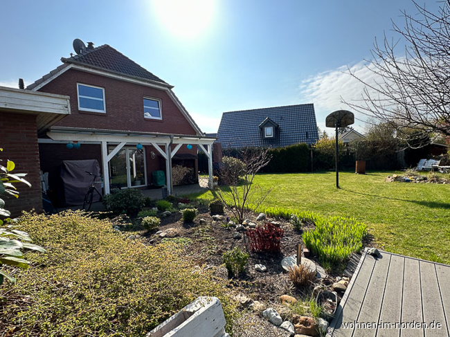 Blick vom Garten Einfamilienhaus Neumnster