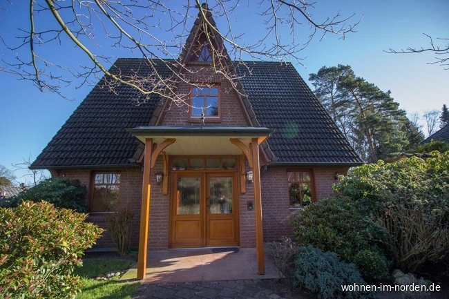 Hausansicht von vorne Einfamilienhaus Hollenstedt