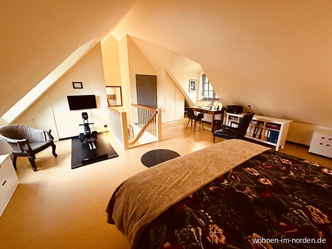 Schlafzimmer Obergeschoss Ferienhaus Hohwacht